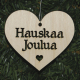 Baltic Birch Ornament - Hauskaa Joulua